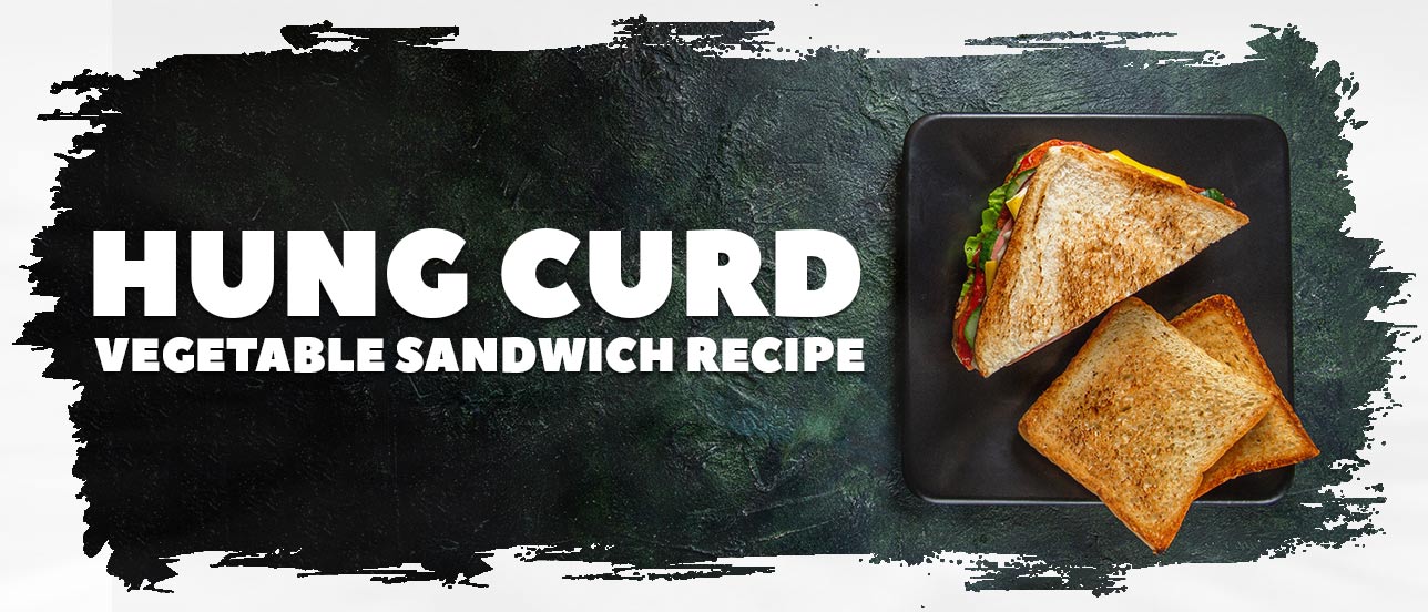 hung curd vegetable sandwich